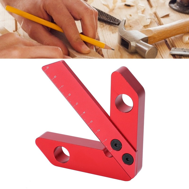 45/90 Degree Center Finder Scriber Aluminum Alloy Line Gauge Woodworking