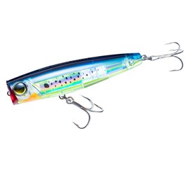 YO-ZURI 3D Inshore Popper Floating 90mm Salt Lure, Color:Mardi Gras