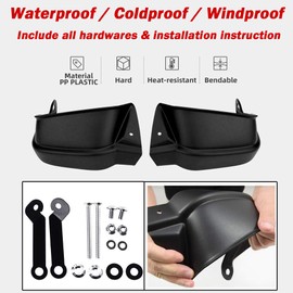 TAZGANTAX Black Motorcycle Handguard Hand Guard Wind Cold Protector Compatible with Ho-nda CB500X CB500F CB 500 X CB 500 F CB 500X CB 500F 2013 2014 2015 2016 2017 2018 2019 2020 2021 2022