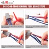 JRready ST5327 Deutsch Pin Removal Tool Kit for 4#8#12#16#20# Solid/Stamped