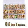 Reppkyh 130 Pieces Metric Threaded Insert Nuts Assortment Tool Kit