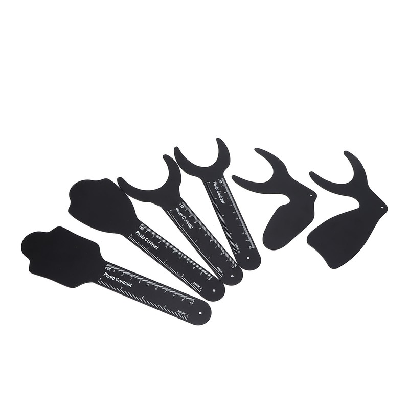 6pcs Intraoral Photographic Black Background Metal Dental Photo Backdrop Contrastor