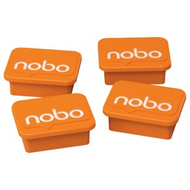 Nobo 1905327 Nobo Whiteboard Magnets - Orange