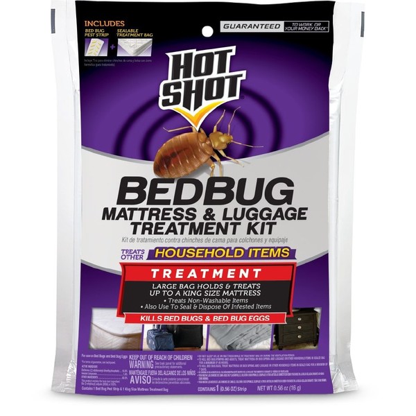 Hot Shot Bed Bug Mattress & Luggage Treatment Kit, Controls Bed Bugs And Eggs On Mattresses, Luggage, Furniture And More