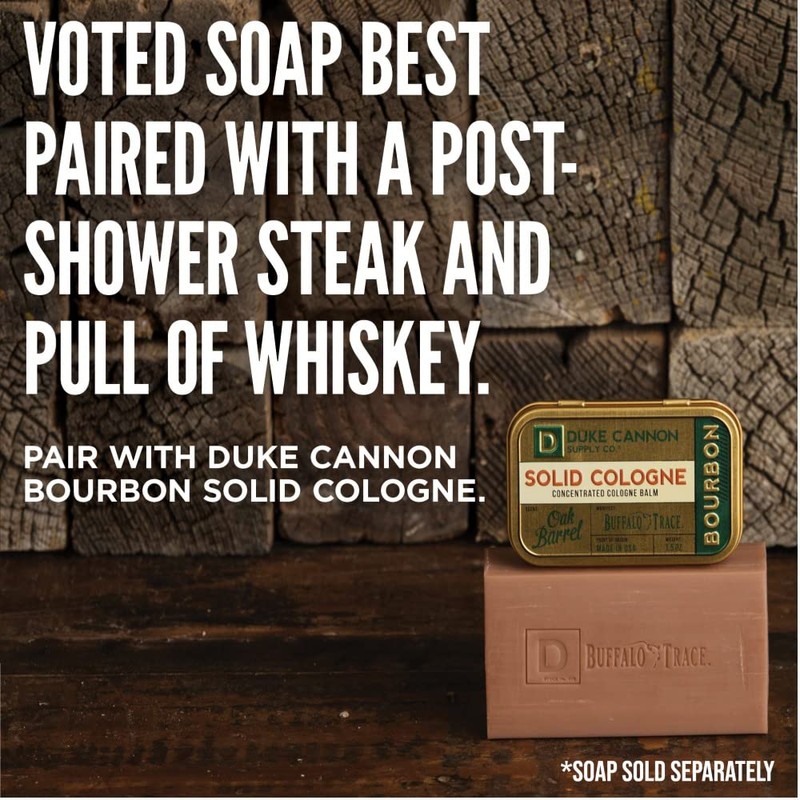 Duke Cannon Supply Co. Solid Cologne for Men Bourbon (Woodsy,