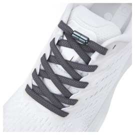 anan520 Elastic Shoe Laces - Elastic No Tie Shoelaces for Adults & Kids Shoes Dark Gray