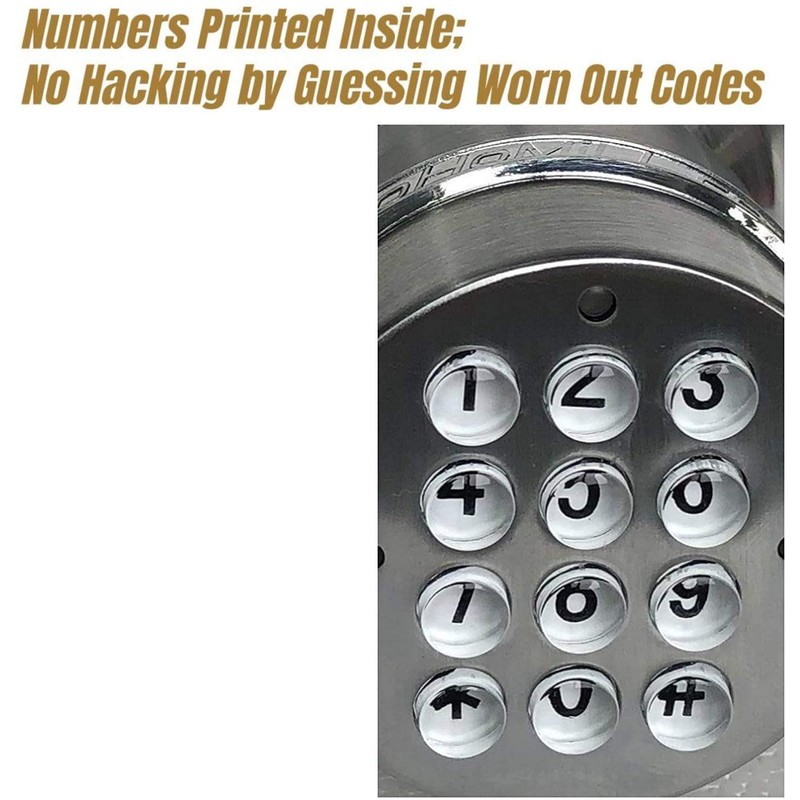 SoHoMiLL Electronic Door Knob (Spring Latch Lock; Not Deadbolt; Not