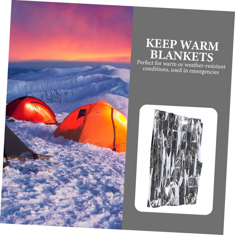 BIUDECO Insulation Emergency Blankets Set of Windproof Essential for Hiking