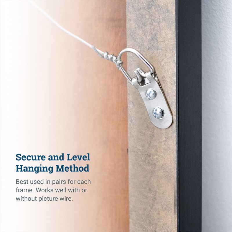 PHS Heavy Duty D Ring Picture Hangers - 50 Pack