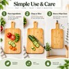 Bamboo Cutting Board for Kitchen Prep – Built-In Handle with