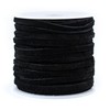 TheBeadChest 4.0mm Black Flat Suede Leather Cord (75ft)