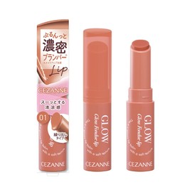 Cezanne Glow Fondue Lip 01 Coral Memory 2.8 g Melts Dense Glossy Membrane Plumper ※Lip*Makeup Effect