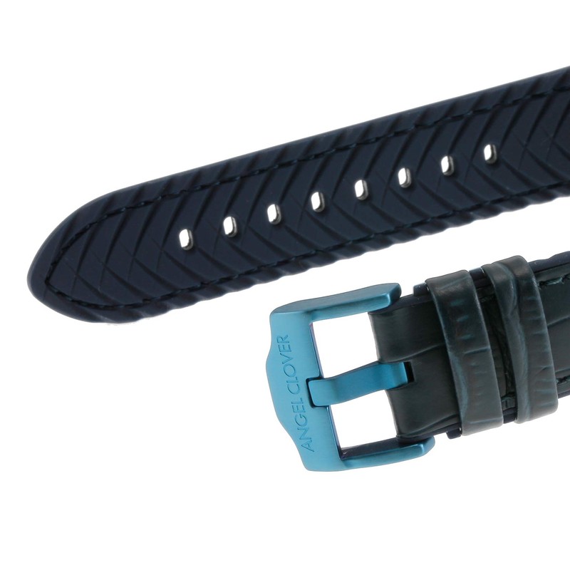 Angel Clover Men’s Wristwatch, Mond Solar, blue