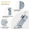Bwintech 1 x Satin Nickel Bathroom Lock 7250 Mortice Lock