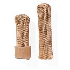 Medline Gel Knit Mesh Digital Toe Cap, Breathable, Stretchable, Coated with Gel, Relieves Ingrown Toenails, Corns and Hammertoes, Washable, Reusable, Pack of 6