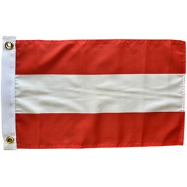 NWFlags Austria Flag 18" x 12" 75d Premium Polyester | Polyester 1.5x1 foot material flag with 2 Eyelets