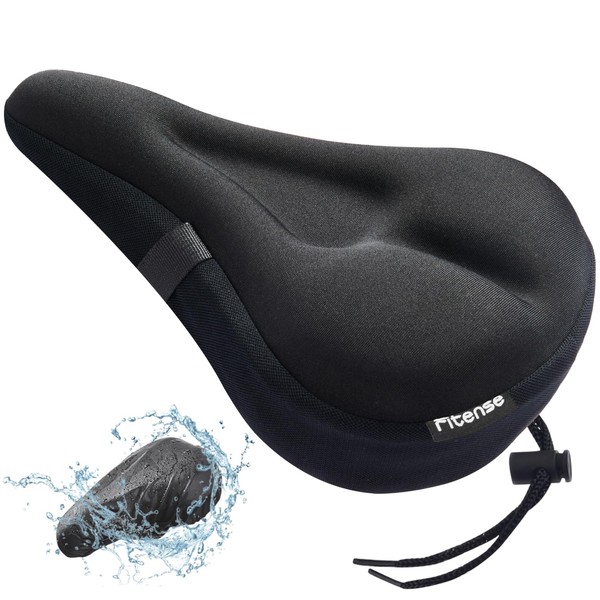 Fitense Bike Seat Cushion, Comfort Bike Seat Cover for Men