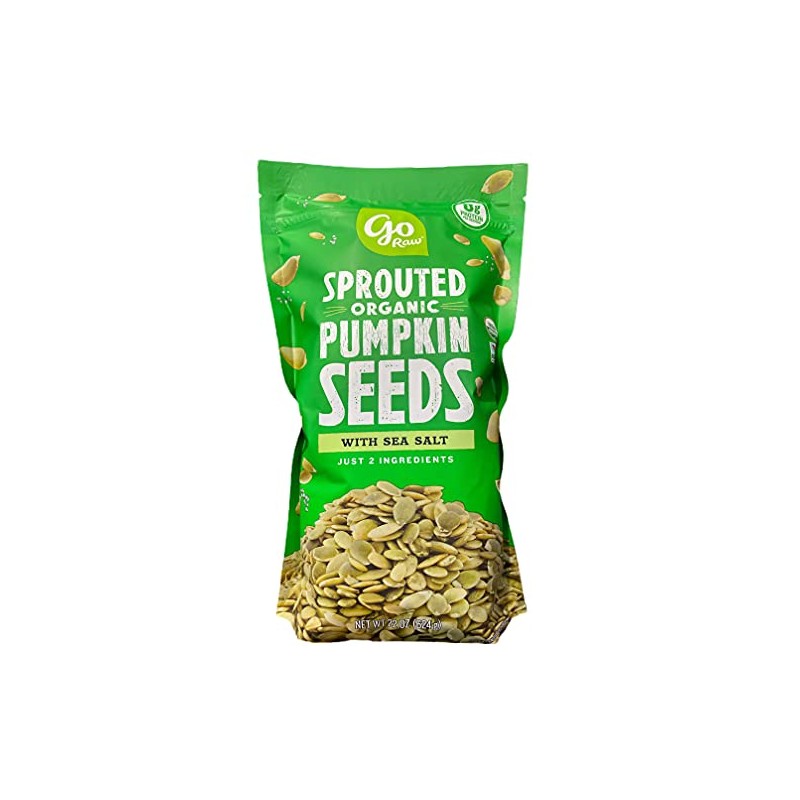 Pumpkin Seeds with Sea Salt, Sprouted & Organic, 22 oz.