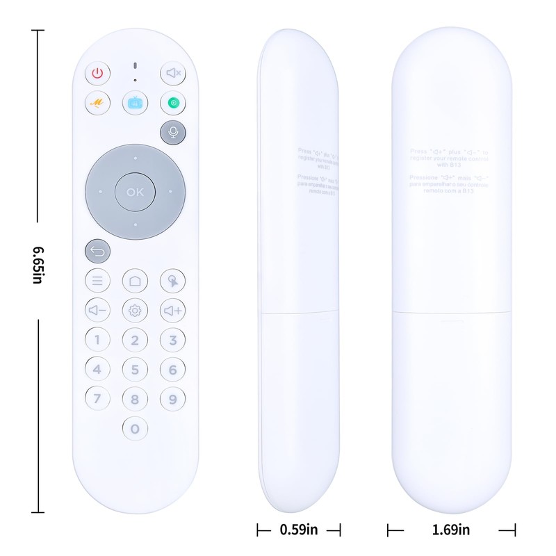 PZL New Voice Replacement Remote Control for BTV B13 13
