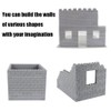 Feleph 260 Pieces Masonry Profile Bricks Set Building Blocks for