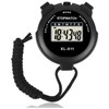 Sports Stopwatch Timer Lap Split Digital Stopwatch with Clock Calendar