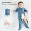 HAPIU Rayon from Bamboo Baby Footed Pajamas, 2 Way Zipper