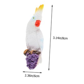 MAGICLULU Vivid Bird Model Adornment 1pc Resin Garden Wall Art Perfect for Fairy Garden Accessories