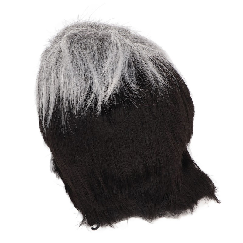 Men Wig Heat Resistant Short Grey Layered Airy Natural Stylish