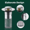 2x Bathroom Sink Stopper Hair Catcher Bathroom Pop Up Sink