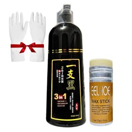 Shampoo Tinte Instantaneo Para Cabello Cubre Canas Natural Jengibre 500Ml - Champú Instant Hair Color Para Teñir El Cabello 3 En 1 Coloración Al Insta