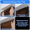 12Pcs Valance Clips, 2.5" Clear Plastic Hidden Retainer Holder, Blind