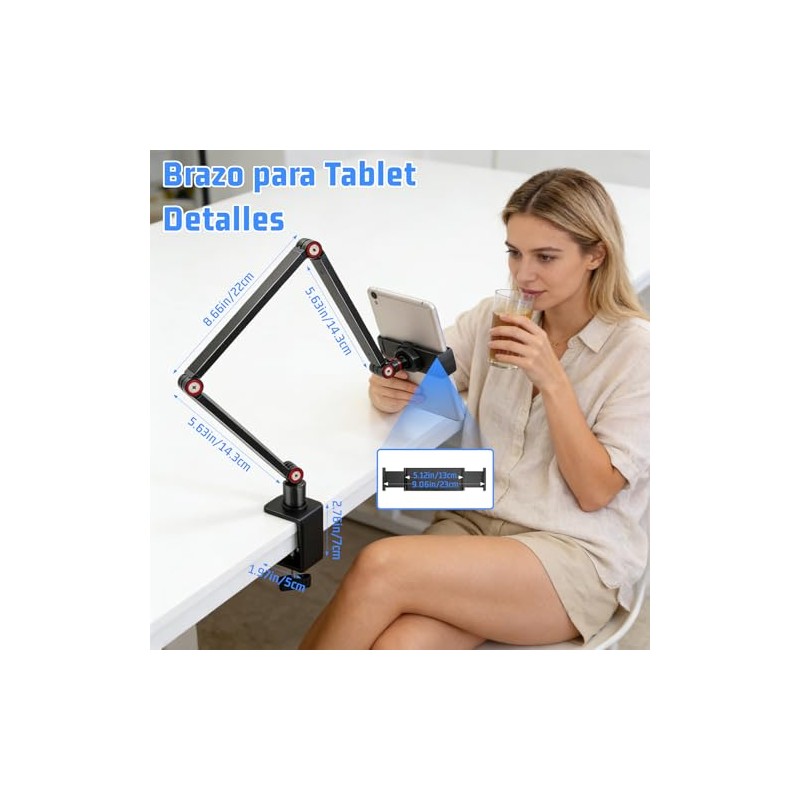 Brazo para Tablet ,Brazo para Celular, Soporte para Tablet Escritorio