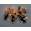 Peacock Hot Head FUTSU Kebari Flies - 12 Tenkara Flies