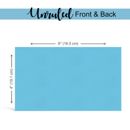 THREE LEAF 4 X 6, INDEX CARDS UNRULED, 100 CT. BLUE, Blank Flash Cards, Study Card, Memo Pad, For To-Do List, Art And Craft Projects