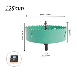 120mm Hole Saw LAIWEI Hole Cutter,4.72Inch HSS Annular Hole Saw Cutter Drill Bit,Holes in Wood,Gypsum Board,Aluminum Profiles, PVC and Other Materials(4-3/4")