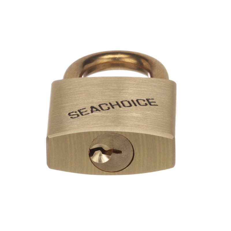 Seachoice Solid Brass Padlock, 1.25 in., Includes 2 Keys