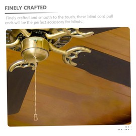 Garneck 12pcs Wooden Blind Pull Cord Ends - Elegant Wood Cord Drops Tassels for Window Blinds - Cream Blind Toggles for Curtains & Craft Projects & Stylish Knobs