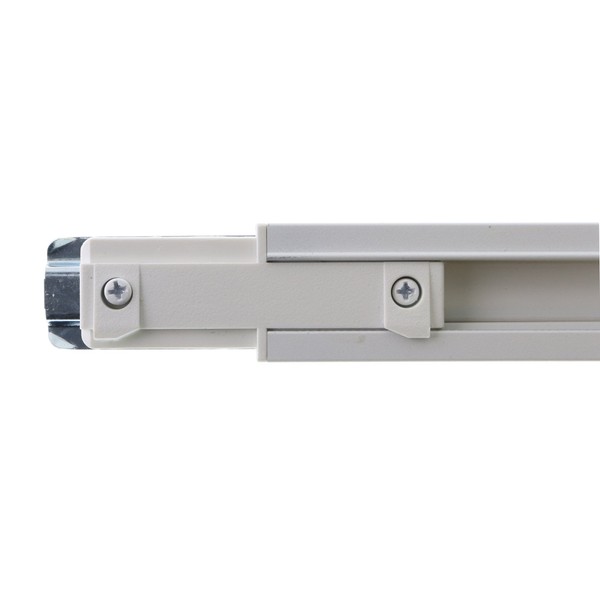 Lightolier 6003NWH Basic Track Lighting Jointer Section, Single Circuit, White, 8-Feet