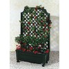 Exaco 1.416Green Calypso Trellis, Green planters