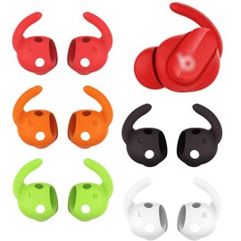 ALXCD Anti Slip Ear Hook Compatible with Beats Studio Buds, 5 Pairs Anti-Slip Anti Lost Earbuds Hook Sport Ear Hooks, Compatible with Beats Studio Buds, 5 Pairs 5 Colors