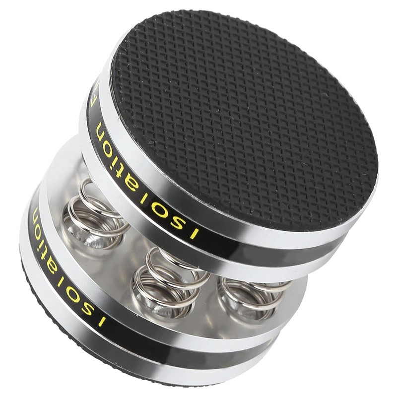 4PCS Aluminum Spring Speakers Spikes Isolation Stand Feet Pad Shockproof