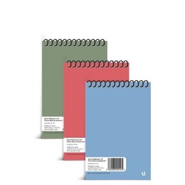 BG Bright Colours Spiral Style Lined NotePads 6"x 4" - Pack of 3