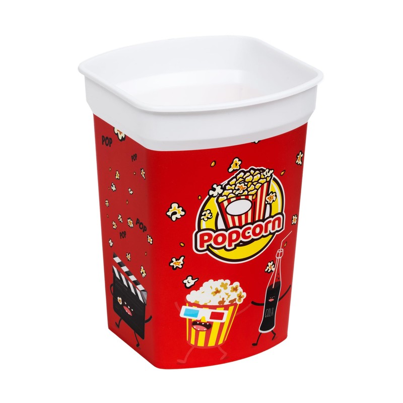 ONONEXPRESS MIX 4 pcs Reusable Plastic Popcorn Containers/Popcorn Bowls Set