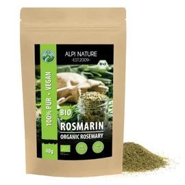 Organic Rosemary Dried (40 g), from Controlled Organic Cultivation, Gluten-Free, Lactose Free, Laboratory Tested, Vegan, 100% Natural without Additives, for Spice Mixes and Rosemary Tea