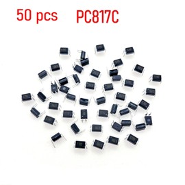 JZK PC817C Optocoupler 2.54 mm DIP 4 Pin 4-Pin 4-Pin Photo Coupler for Mounting, High Density Mounting Type Optocoupler IC, Photoelectric Coupler Pack of 50