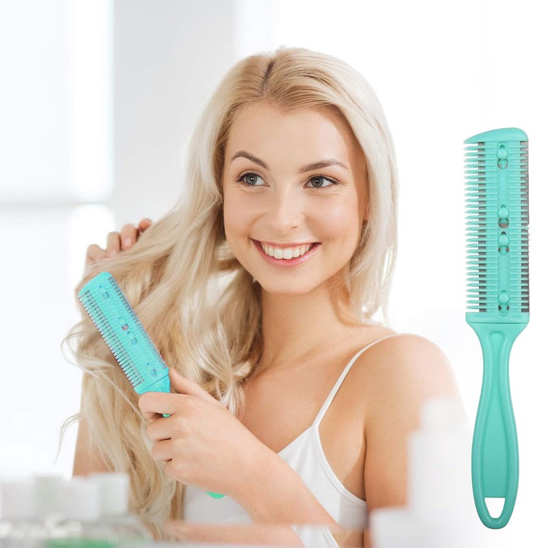 KIPTVO Double Sided Hair Cutting Razor Comb, Professional Hair Razor