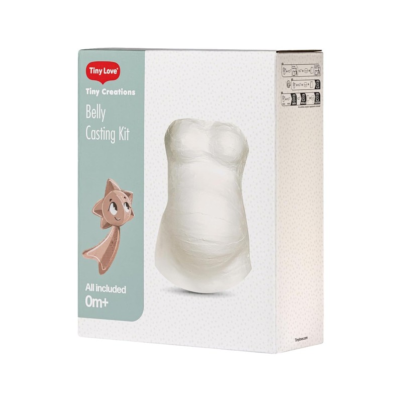 Tiny Love Babybauch Gipsabdruck Set, DIY-Set für Babybauch-Gipsabdruck, 3D-Modell, Schwangerschaft