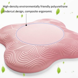 Bigmeda 2PCS Yoga Knee Pad, Non-slip Yoga Mats for Women Kneeling Support for Yoga Comfortable & Lightweight Yoga Knee Pads Cushion for Knees, Hands, Wrists, and Elbows (Pink)