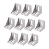 sourcing map Inside Corner Bracket Gusset, 40mm x 40mm for