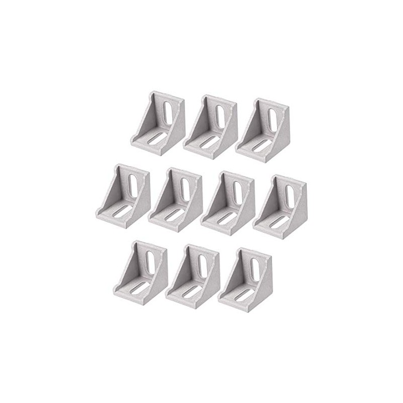 sourcing map Inside Corner Bracket Gusset, 40mm x 40mm for